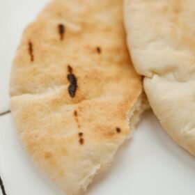 close up view of a bread