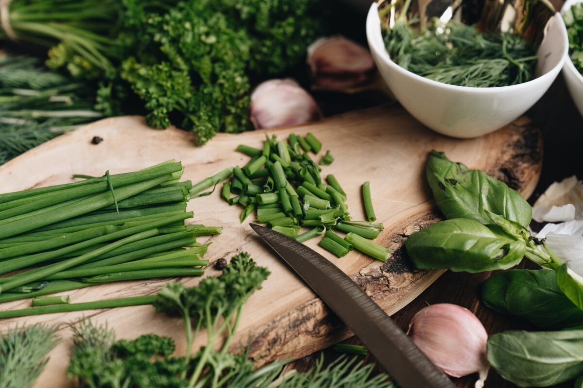 close up photo of chopped chives