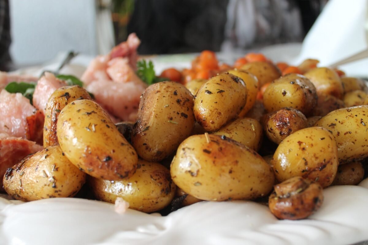 food dinner lunch potatoes