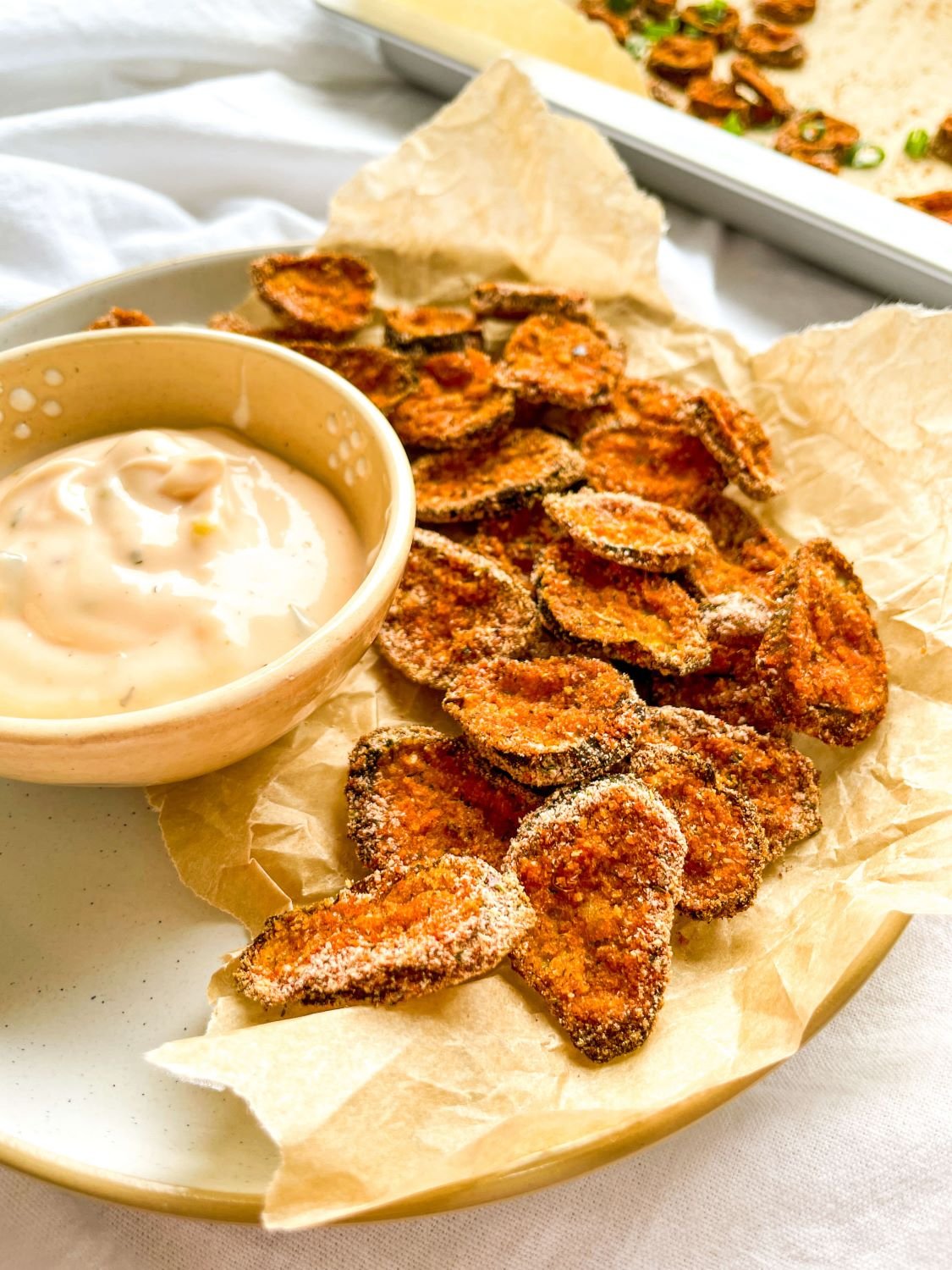 Crispy Oven-Baked Pickle Chips