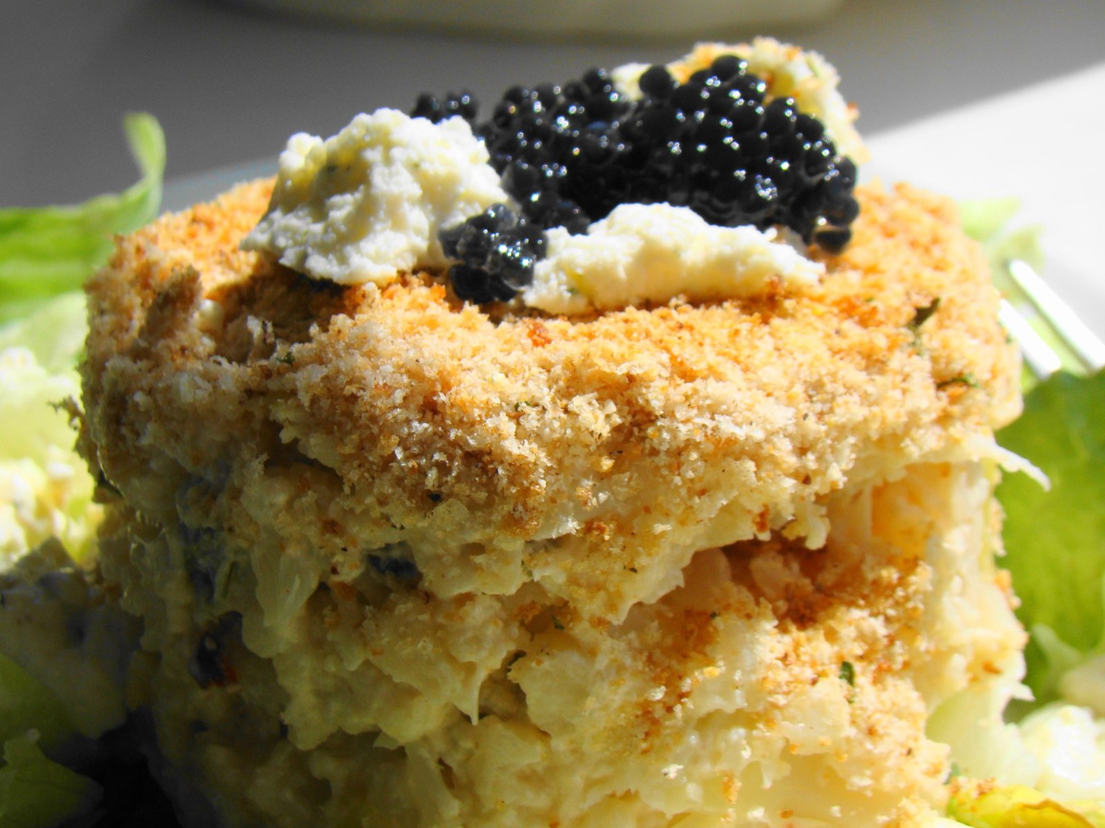 Cauliflower Au Gratin with Tofu Gorgonzola