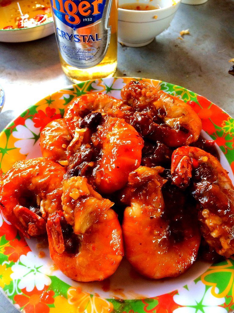 Tôm rang me-(Shrimp stir fried w tamarine sauce