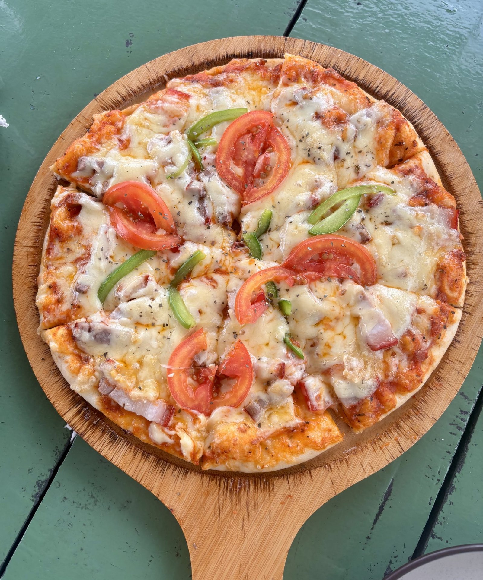 Freshly Baked Veggie Pizza