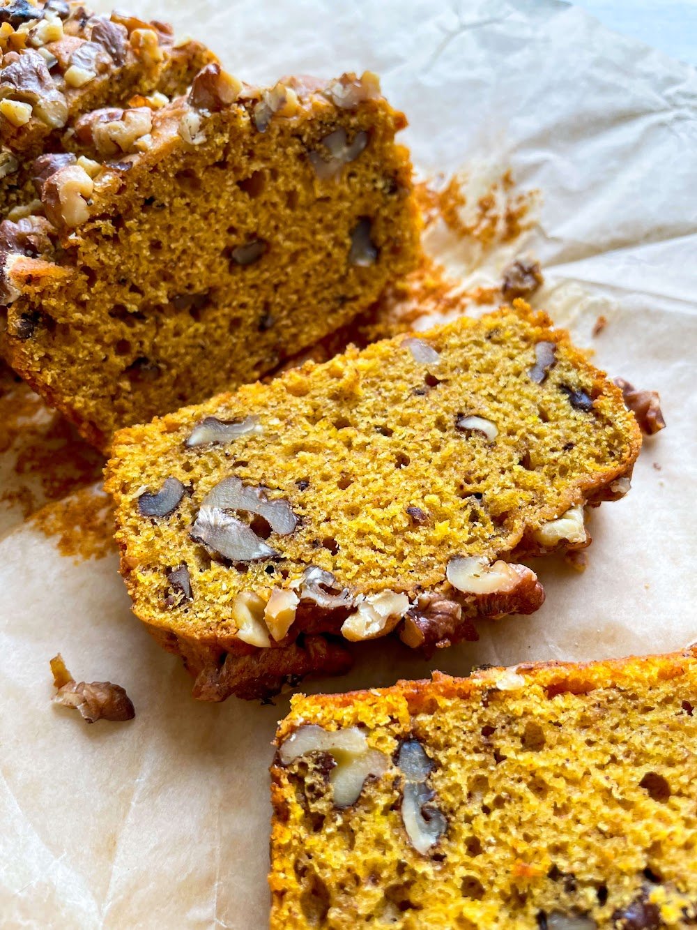 Coffee and Walnut Pumpkin Bread
