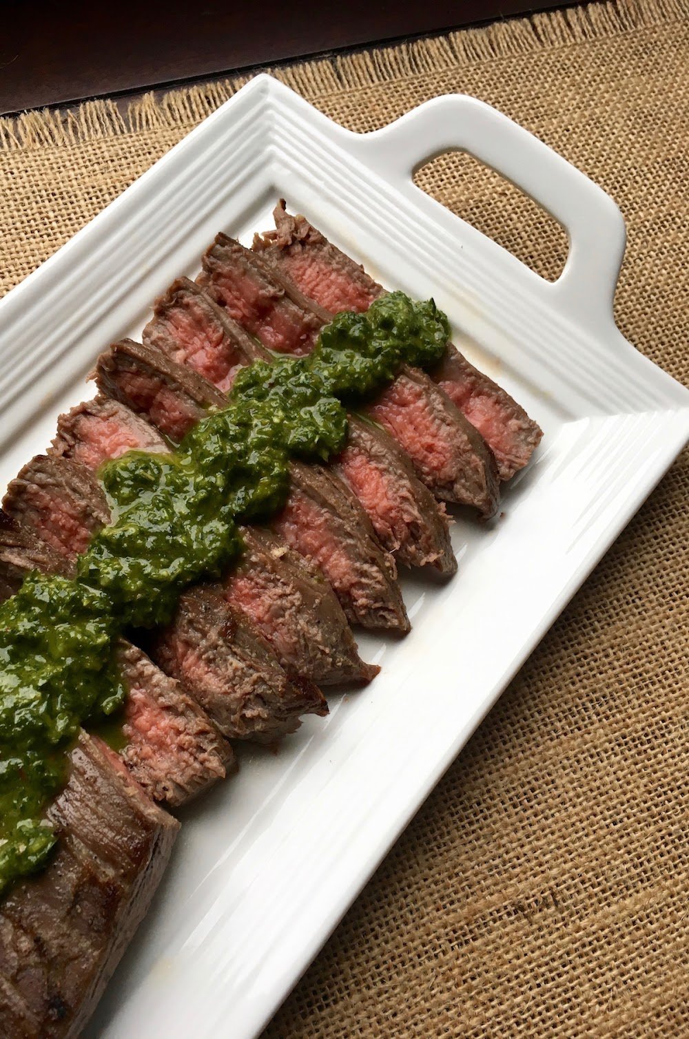 Marinated Flank Steak with Chimichurri Sauce