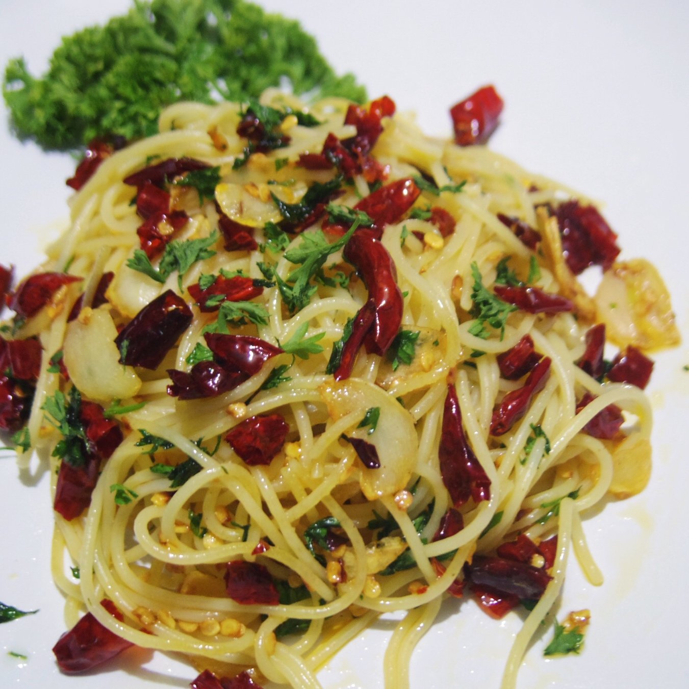 Spaghetti aglio, olio e peperoncino