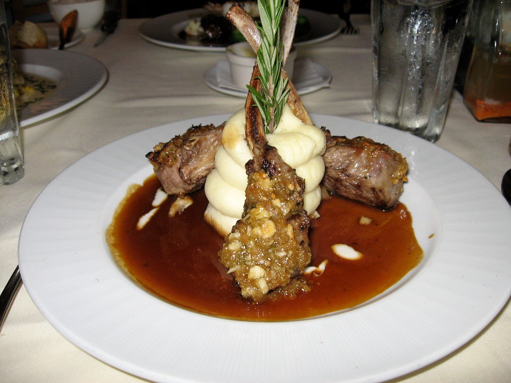 Macadamia Nut-Coconut Crusted Lamb Chops