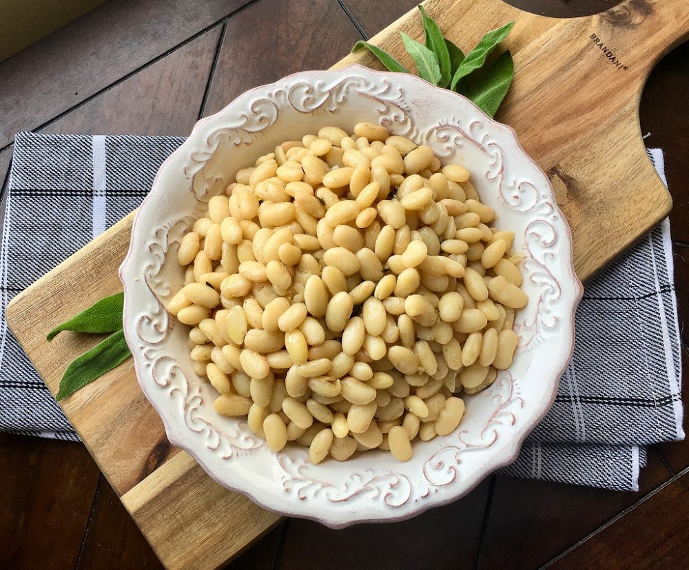 Tuscan White Beans with Fresh Sage