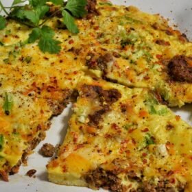 Sausage and Green Onion Frittata