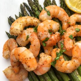 Lemon-Garlic Shrimp &amp; Asparagus